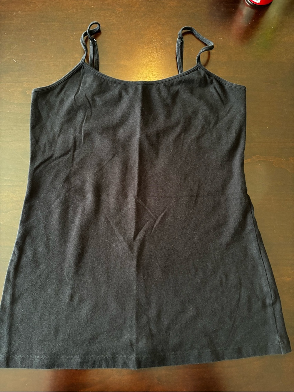 Sonoma Everyday Cami Tank - Size M - Black - Built-In Shelf Bra - Cotton Blend